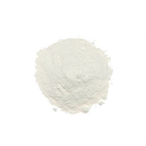Rice flour isolated on white background.
